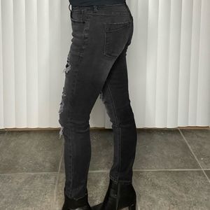 Express black ripped sequin jeans. Size 4 S